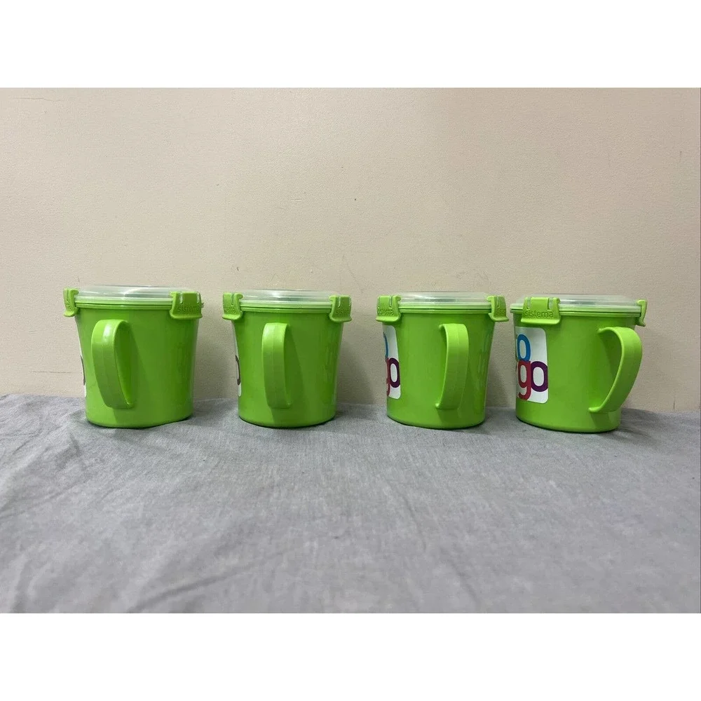 Sistema To Go 4 pack set ~ Breakfast bowl, Soup mug, Noodle bowl ~ New in a Box